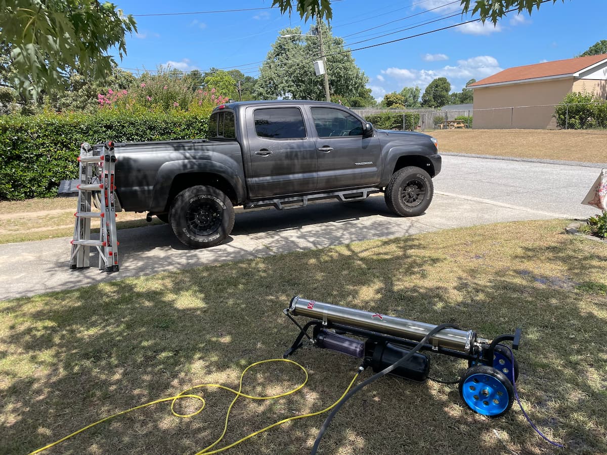 Solar panel rinse and inspection in North Augusta, SC